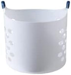 Rubbermaid 1.5 Bushel Capacity Durable Versatile Flex N Carry Portable Flexible Laundry Basket With Convenient Carrying Handles, White, Organization and Storage for Laundry/Garage/Home