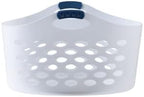 Rubbermaid 1.5 Bushel Capacity Durable Versatile Flex N Carry Portable Flexible Laundry Basket With Convenient Carrying Handles, White, Organization and Storage for Laundry/Garage/Home