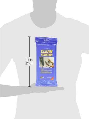 Ettore Clean Screens, 25 Wipes Per Pack