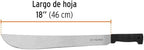 TRUPER T-460-18B Black Handle Machetes, Rivetless 18" (46cm)