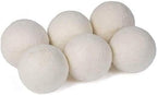 Premium Wool Dryer Balls – 6-Pack 100% Organic New Zealand Wool – Natural Fabric Softener, Hand-Felted, Reusable – Reduces Drying Time, Static & Wrinkles – Eco-Friendly Laundry Solution