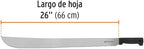 TRUPER T-460-26B Black Handle Machetes, Rivetless 26" (66cm)