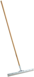 Commercial Floor Squeegee with Metal Frame, 24 Inch Rubber Blade, 60 Inch Wood Handle