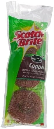 3 Count Scotch-Brite Copper Coated Scouring Pads