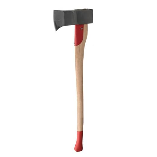 Kings County Tools Maul Wood Splitter Axe - 31.5” Wood Splitting Axe with Hickory Handle and Log Splitter Wedge Steel Blade - German-Made Firewood Splitter Splitting Maul Camping Axe Bushcraft Gear
