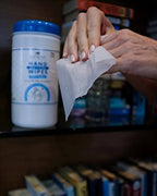 1 Pack Hand Sanitizing Wipes, 75 Count Canister Disposable Hand Sanitizer Wipes, Fresh Scent, Lint Free & Durable