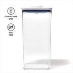 OXO Good Grips POP Container - Airtight Food Storage - Big Square Tall 6.0 Qt Ideal for bulk snacks and cereal