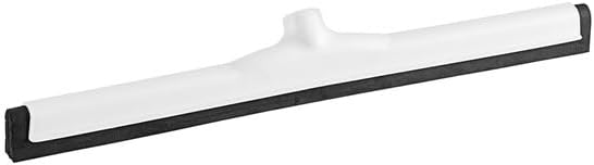 Floor Squeegee, 22 Inches, Double Neoprene Foam, White Plastic Frame