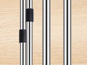 Broom and Dustpan Set – Upright Standing Broom with Long Handle and Clip-On Dustpan – Indoor Sweeping Set for Home, Office, or Kitchen – Space-Saving & Easy to Store (Orange & Black)