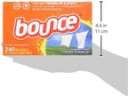 Bounce Dryer Sheets, Outdoor Fresh, 480 Count | Static Control | Wrinkle Fighters | 2 Packs of 240