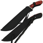 Snake Eye Machete with Heavy Duty Construction-Ergonomic Non-Slip Handle and Belt Sheath for Gardening, Land-Management, Bushcraft, Hunting and Outdoor