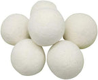 Wool Dryer Balls XL 6-Pack - 100% Pure New Zealand Wool, Ecoigy Natural Fabric Softener, Reduces Wrinkles & Drying Time, Ideal for Essential Oils, Dryer Sheets Alternative,Dryer Balls Laundry Reusable