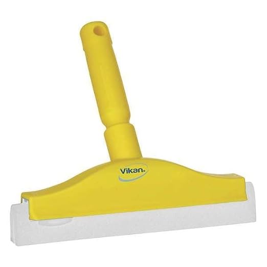 Vikan 77512 Squeegee,Fixed Head,Bench,10",PP/RB,Green