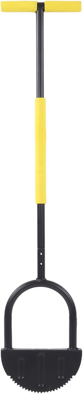 42.71in Saw-Tooth Edger Lawn Tool, Half Moon Lawn Edger with T-Grip, Sidewalk Grass Long Handled Step Edger, Carbon Steel Manual Trimming Shovel for Garden Sidewalk Flower Beds