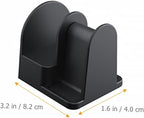 Angoily 2pcs Wall-Mounted Eyeglasses Bracket and Desktop Sunglasses Storage Stand Holder for Car and Home, Black Eyewear Organizer Rack
