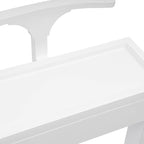 Valet Stand with Drawer and Top Tray, Wood Mens Suit Valet Stand with Wood Base, Freestanding Clothes Valet Stand with Hanger, Storage Organizer for Entryway Office Living Room (D, White)