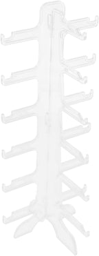 NUOBESTY Multi-Layer Eyeglasses Holder Stand 6-Tier Plastic Sunglasses Organizer Display Rack for Desktop Eyewear Storage and Display