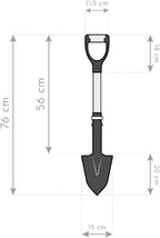 Spear Head Spade SHMini 30" Mini Shovel - Small Shovel with a 6" x 8" Beveled Blade, Steel-Reinforced Fiberglass Short Handle & a Cushioned D-Grip - Small Gardening Spade for Precision Digging