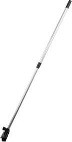 ForPro Extendable Salon Broom, Non-Scratch Rubber Bristles, Aluminum Handle Adjustable to 51.5”, Ideal for Pet Hair, Lint, Dust, Dirt, Black