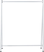 MyGift A-Frame Clothing Rack, 47 Inch Modern Heavy Duty White Metal Wardrobe Clothes Rack, Commercial Grade Freestanding Garment Hanger for Bedroom Closet or Retail Display