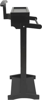 Clothing Rack, Wood Suit Clothes Stand with Drawer, Practical Freestanding Clothes Stand with Top Tray for Men, Women,Organizes Ties, Belts, Shoes, 22Ibs Capacity, Modern Black