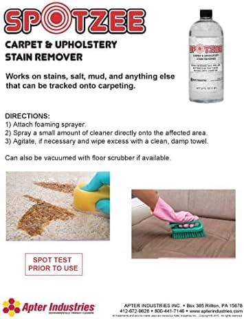 Spotzee Carpet Cleaner - Remove Anything Tracked Onto Carpet, spot cleaner, 32oz. (Pack of 2)