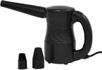 XPOWER A-2S Cyber Duster Electric Air Duster for Dusting, Drying, Inflating, Blowing, Car Detailing, Computer, Leaf Blowing, 90 CFM, 2 Nozzles + 1 Brush, High Performance Motor, Eco-Friendly, Black