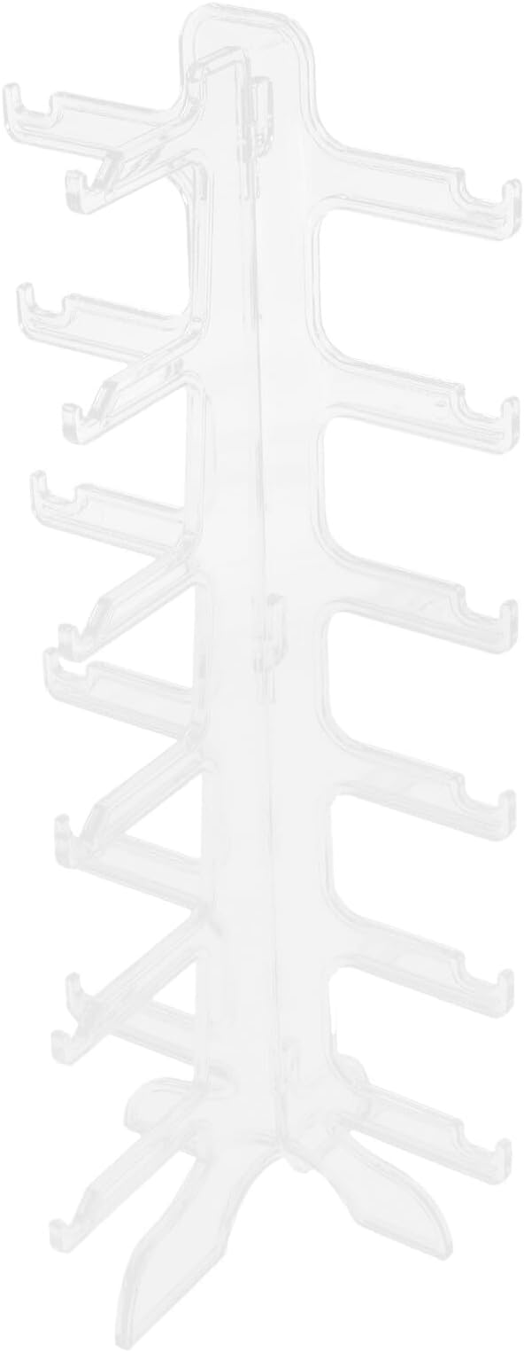 Hemobllo Multi-Layer Sunglass Stand Organizer 6-Tier Plastic Glasses Display Rack Holder for Desktop Eyewear Storage and Display in Home Or Office