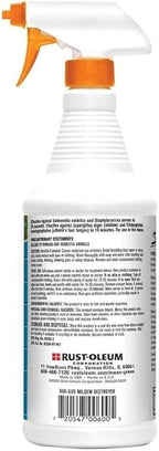 Mean Green Mildew Remover Spray 32 oz Bundle with Microfiber Cloth - Easy Cleaning of Mold, Mildew, Soap Scum, and Grime in Bathrooms, Kitchens, Patios, and More - (3 Items)