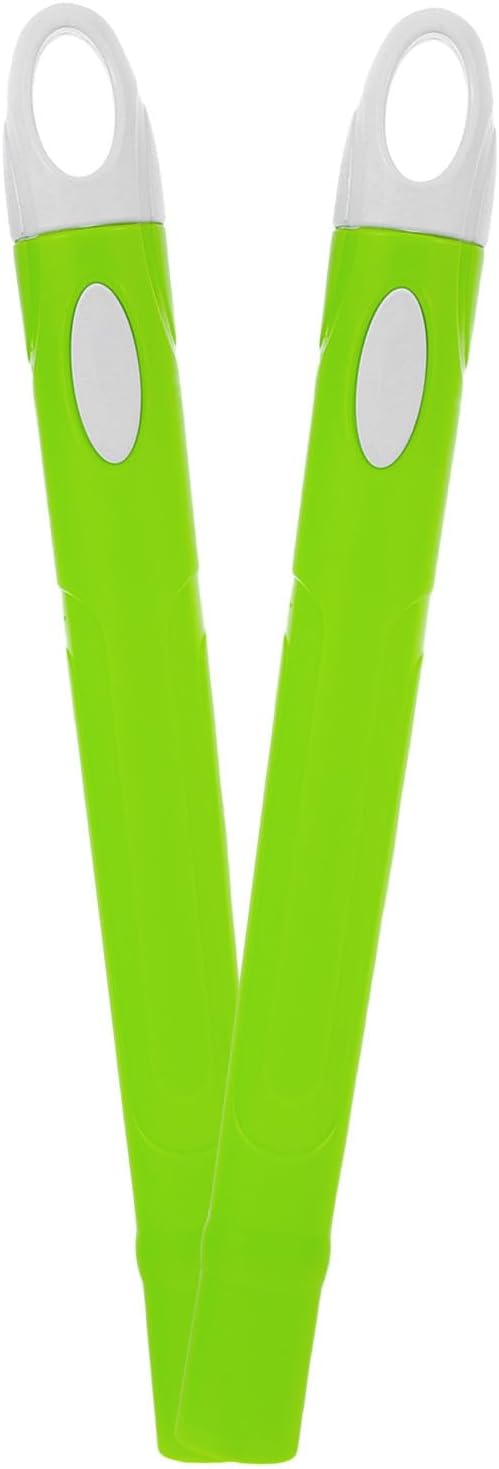 2pcs Mop Handle Replacement with End Caps, Stainless Steel Broom and Dustpan Pole Grip, Sturdy Household Cleaning Tool Accessories for Floor Sweeping and Mop Use