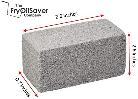 US Pumice Jumbo Pumie Scouring Brick for Large Surface Cleaning, Removes Lime, Scale, Rust, Calcium - Pool Pumice Stone Tile Cleaner, Barbecue Cleaning Stone, No Chemicals, Hand Safe, Pack of 2