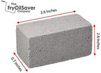 PUMIE Jumbo Scouring Brick for Large Surface Cleaning, Removes Lime, Scale, Rust, Calcium - Pool Pumice Stone Tile Cleaner, Barbecue Cleaning Stone, No Chemicals, Hand Safe, Pack of 2