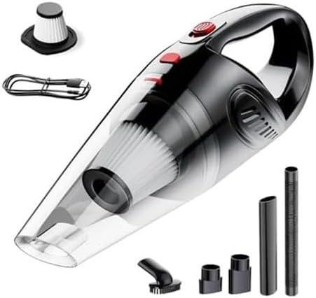 Hand Held Vacuum Cordless Rechargeable - Portable Mini Vacuum Cleaner with Brushless Motor, Clean Dust & Hair Quickly, Lightweight & Low-Noise for Office/Car/Home