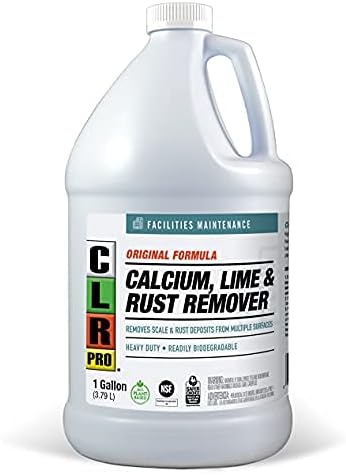 CLR PRO Calcium, Lime and Rust Remover, 1 Gallon Bottle (Pack of 2)