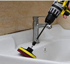Hard Water Stain & Spot Remover -14 Piece Ultimate Value Pack Drill Brush Cleaning/Scouring Kit - Shower Doors. Glass, Porcelain, Stainless Steel, Chrome, Multi-Surface