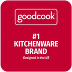GoodCook Meal Prep Containers Set Microwave & Dishwasher-Safe Round Food Organizers with Labeled Compartments BPA-Free Food Storage Set with Snap Shut Lids Portion Control, 10-Pieces, Red (Pack of 4)