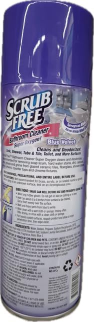 Generic Shower Cleaner - Super oxygen (Scrub Free) 3pk Aerosol (Blue velvet)