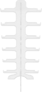 Multi-Layer Glasses Display Stand 6-Tier Plastic Sunglasses Organizer Holder Eyewear Rack for Desktop Home Storage