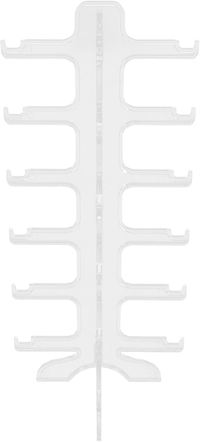 Multi-Tier Sunglasses Rack Glasses Stand Holder 6-Layer Plastic Eyewear Display Organizer for Home Storage