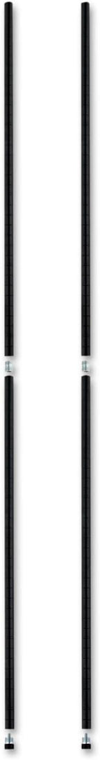 Alera ALE Stackable Posts For Wire Shelving, 36 "High, Black (Pack of 4)