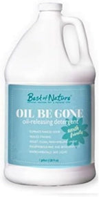 Oil Be Gone Liquid Laundry Detergent – Heavy-Duty Massage Sheet Stain Remover with Brighteners – Case of 4 (1 Gallon each), Concentrated Formula