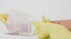 Household Gloves - Latex-Free, Waterproof, Long Cuff, Soft Lining Non-Slip, Adjustable Strap, Multi-Layer Protection, Flexible, Durable, Chemical-Resistant, Reusable for Cleaning (4 Pair)