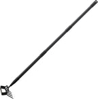INFLATION Heavy Duty Metal Gardening Weed Puller Tool 4 Tines Prong 2-in-1 Herb Stripper Yard Rake for Women Kids Men Garden Grandpas Weeder 32-62 inch Long Adjustable Handle