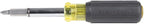 Klein Tools 32500MAG Magnetic Multi-Bit Screwdriver / Nut Driver, 11-in-1 Multi Tool with 8 Bits, 3 Nut Driver Sizes, Cushion Grip Handle