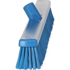 Vikan 31943 Broom,Push,Soft/Stiff,24",PP/PBT,Blue