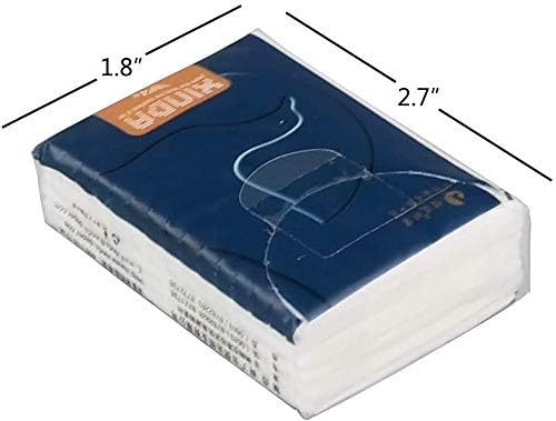 Ggbin 150 Packs Travel Size Tissues, 4 Ply Soft Facial Tissues