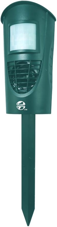 CLEANRTH TSAR520 Advanced Ultrasonic Animal Repeller – Triple Scan Technology for Powerful Deterrence of Raccoons, Squirrels, Dogs, Cats, Badgers, Rabbits, Deer, Coyotes, and More