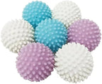 Reusable Laundry Dryer Balls, Pink Plastic Anti-Static Fabric Softener, Reduces Wrinkles, Sustainable Cleaning Supplies, Essential Washing & Drying Aid for Soft, 6 Pack, 2.36 in (Pink)