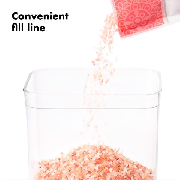 OXO Good Grips POP Container – Airtight 1.7 Qt for Coffee and More Food Storage, Rectangle, Clear