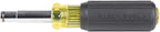 Klein Tools 32500MAG Magnetic Multi-Bit Screwdriver / Nut Driver, 11-in-1 Multi Tool with 8 Bits, 3 Nut Driver Sizes, Cushion Grip Handle